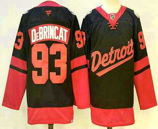 Mens Detroit Red Wings #93 Alex DeBrincat Black 2025 Stadium Series Stitched Jersey->detroit red wings->NHL Jersey